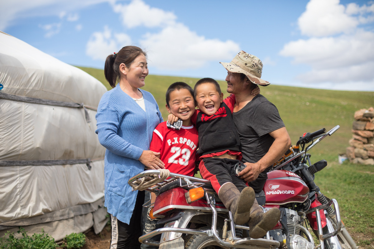 A Herder and his family
