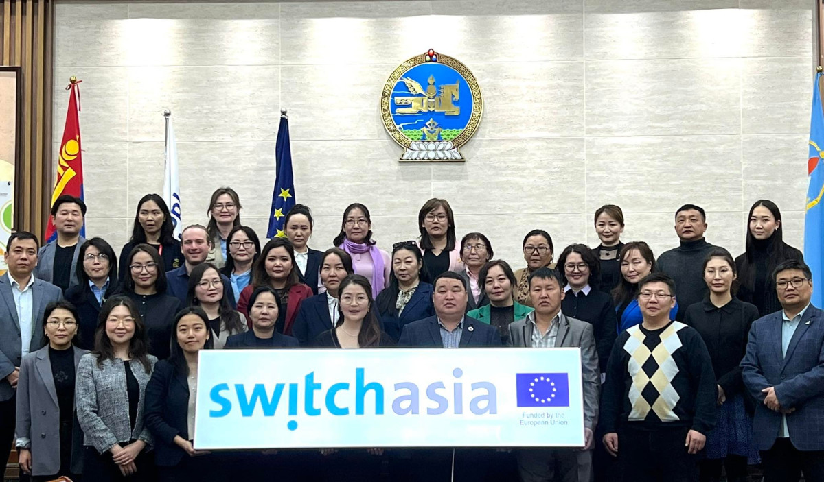 Switching on the Green Economy Project Launch Event in Erdenet City, Orkhon aimag