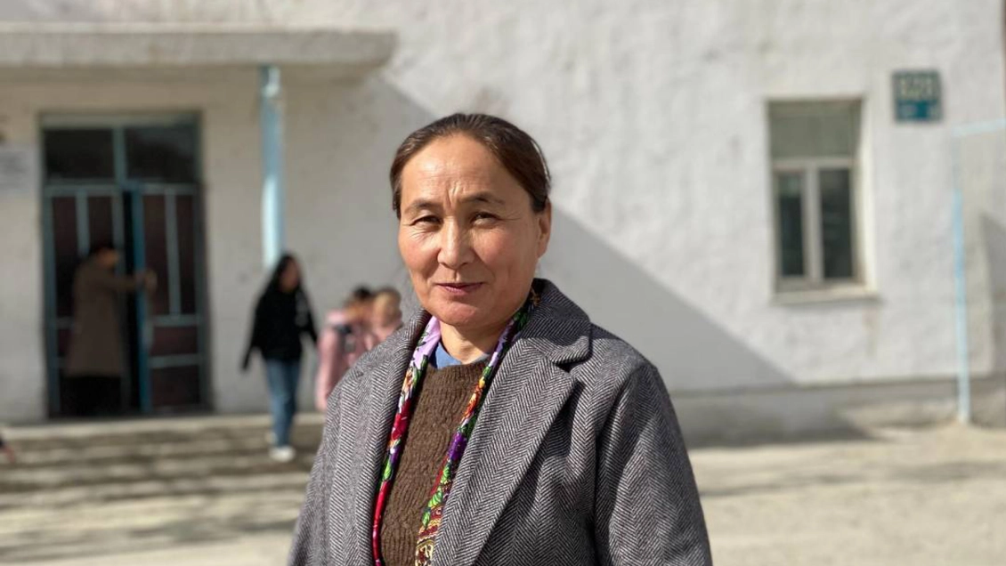 J.Alima, Principal of Tsengel soum (district) school, Bayan-Ulgii province