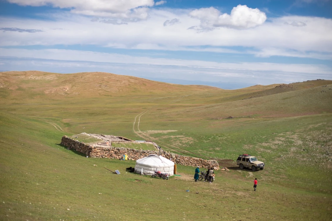 Herder's ger, Govi-Atlai province, Mongolia 
